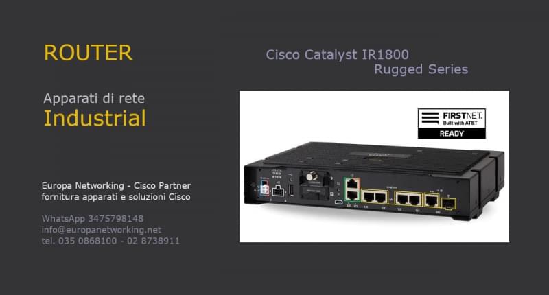 Router | Cisco Catalyst IR1800 Rugged Series
